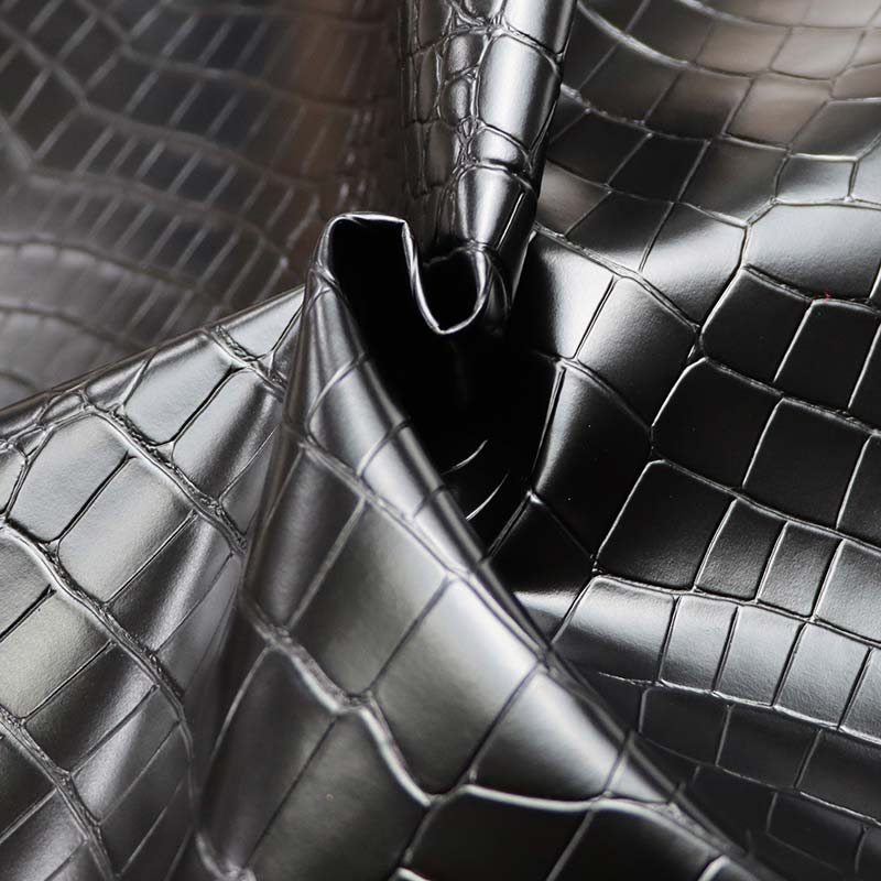 Ткаенина за декорација на домот од вештачка вештачка PVC кожа од крокодилско зрно