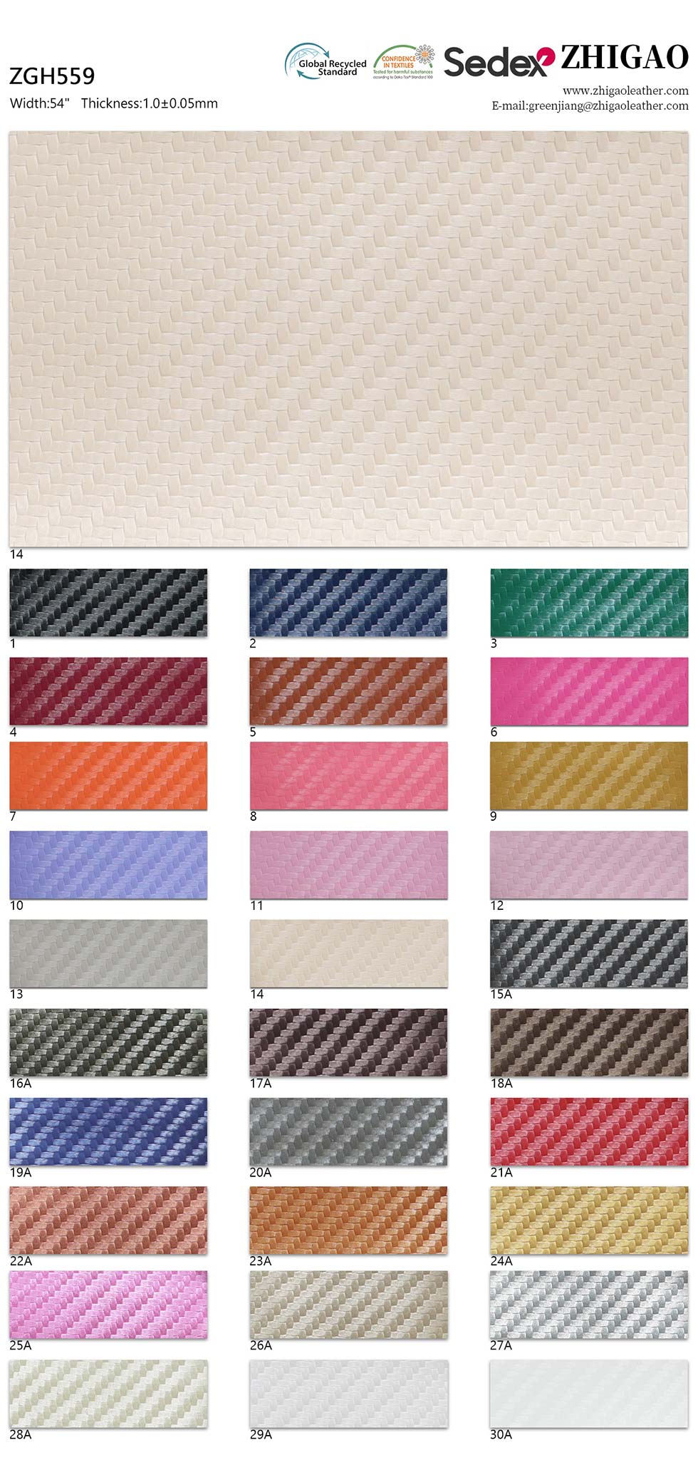 PVC Carbon Fiber Synthetic Artificial Automoible Interior Material
